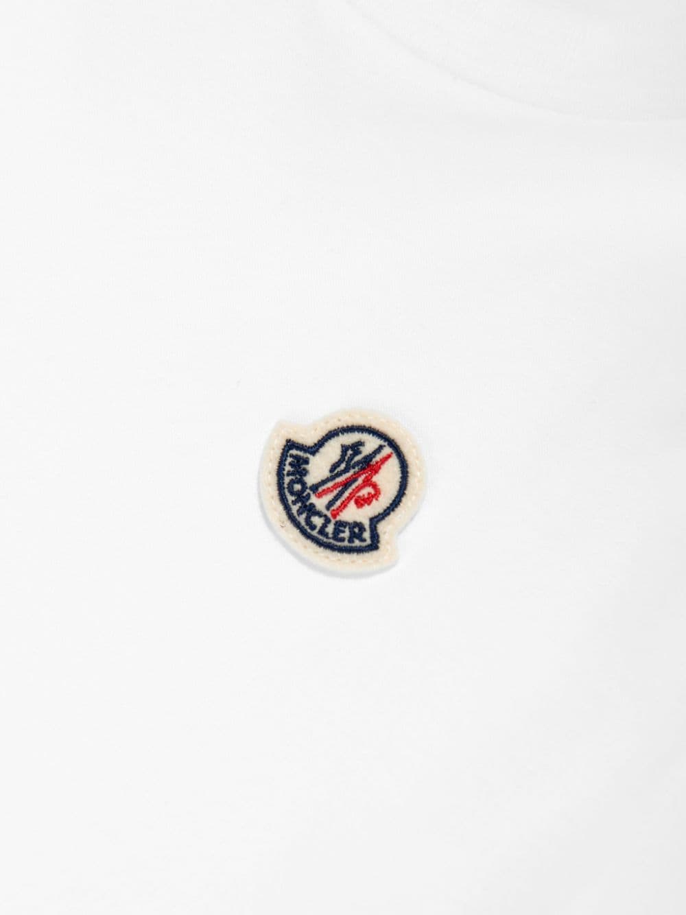 T-shirt per bambino in cotone bianca 9548C0000783907 001 Moncler Kids 