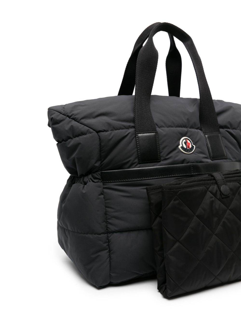 Mother's bag for newborns in black nylon