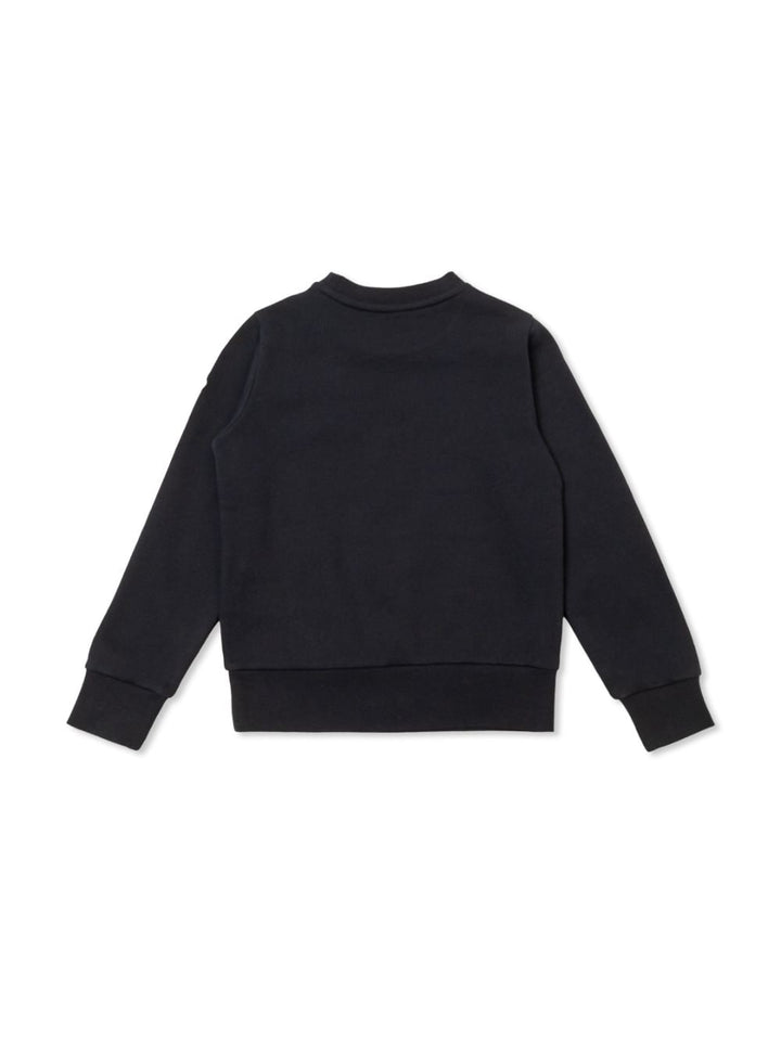 Navy blue sweatshirt for boys with logo