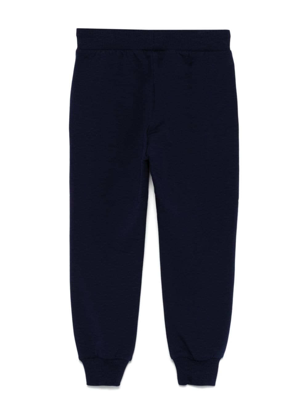 Pantalone blu navy per bambino con logo HUP086LDA21 40016 Moschino Kids 