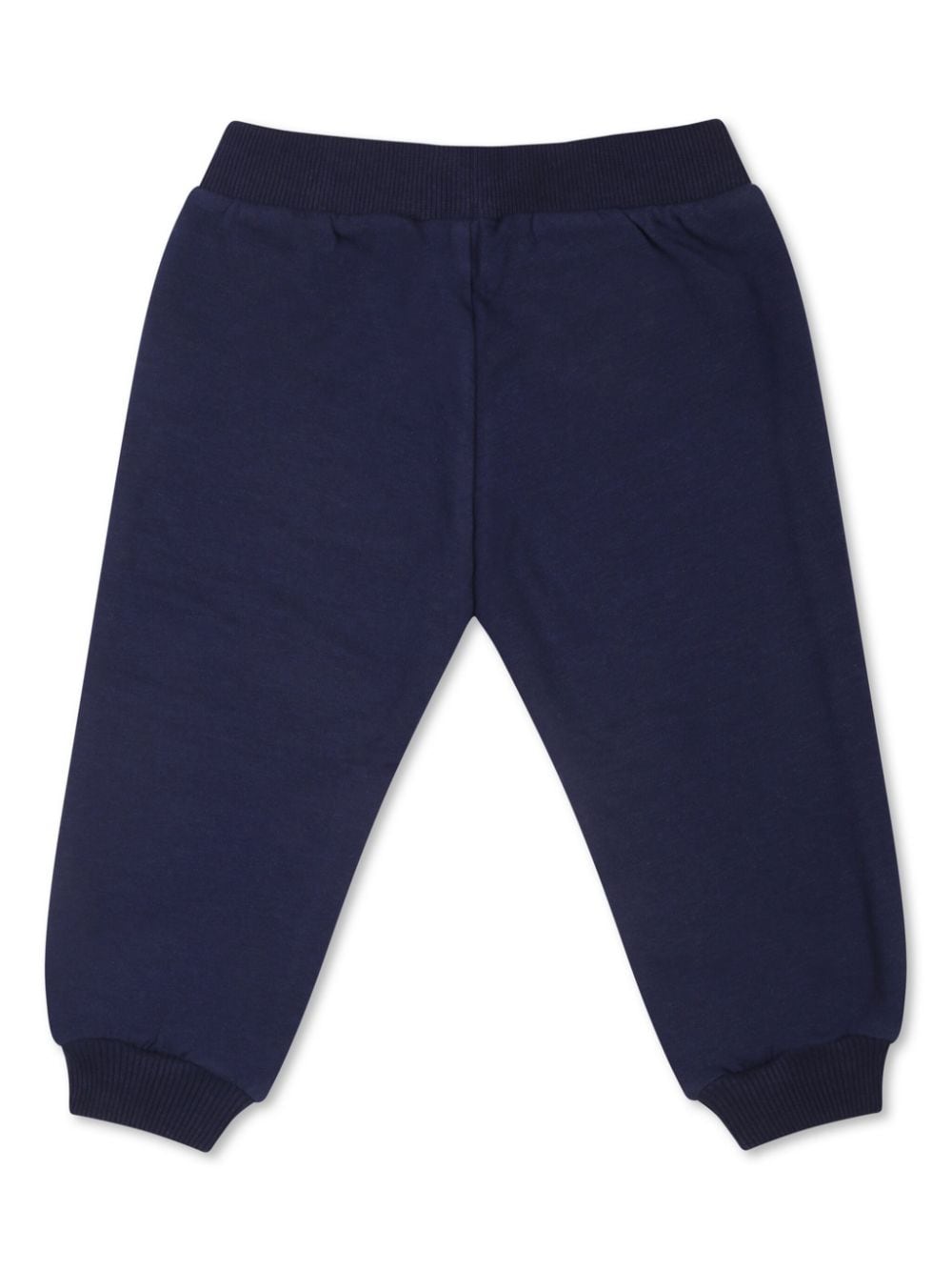 Pantalone per neonato in cotone blu navy MUP058LDA18 40016 Moschino Kids 