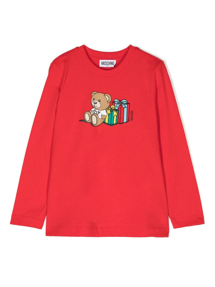 T-shirt per bambini in cotone rosso