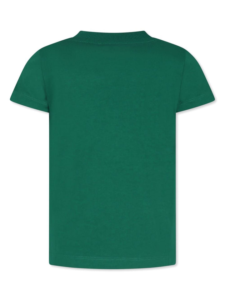 T-shirt unisex in cotone verde con stampa
