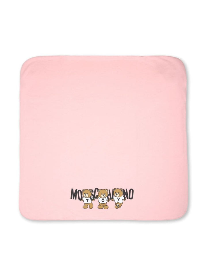 Coperta per neonata in cotone rosa chiaro