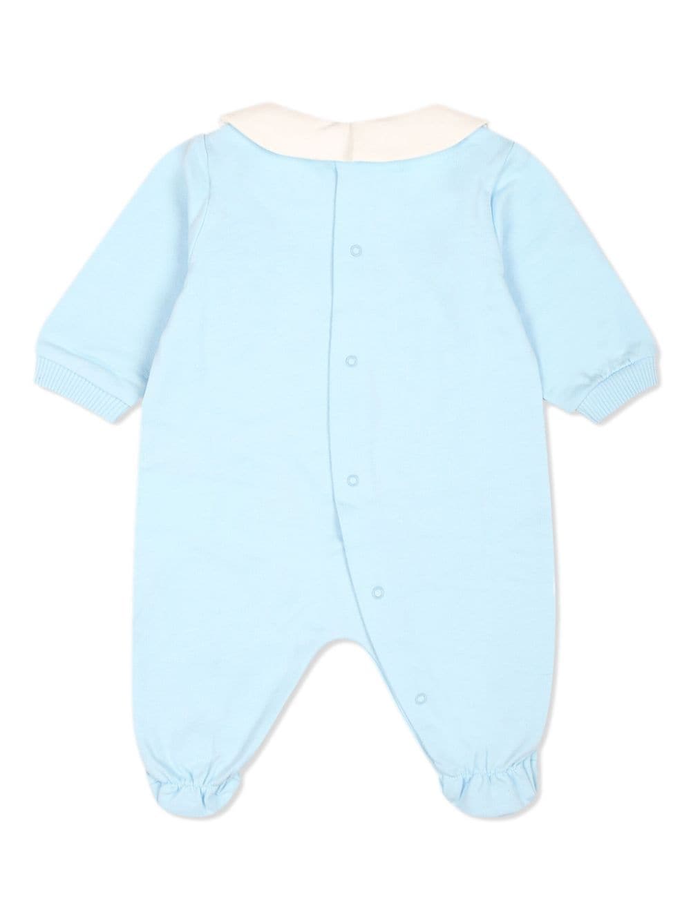 Baby blue cotton onesie