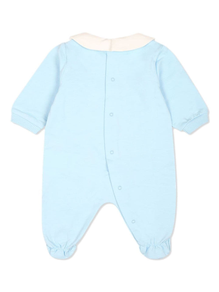 Baby blue cotton onesie
