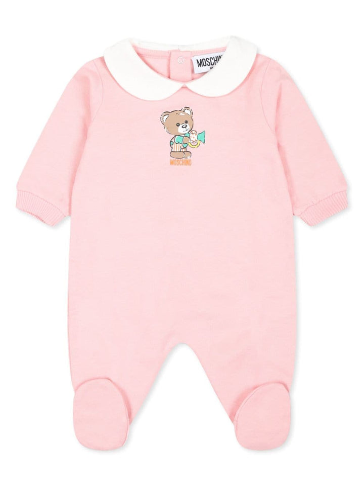 Tutina per neonata in cotone rosa chiaro