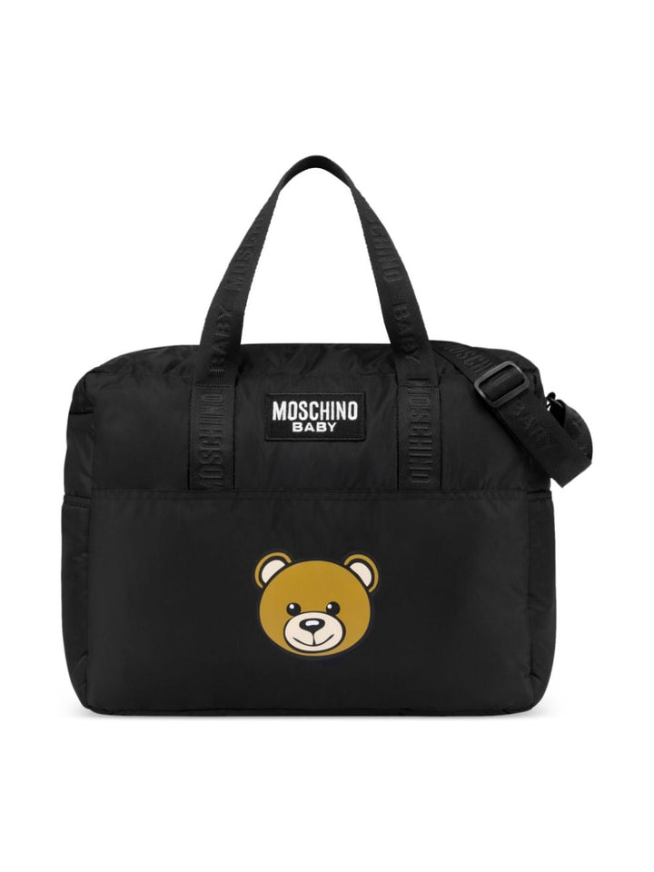 Black mom bag with logo