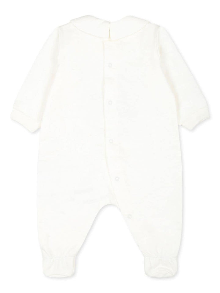 White cotton baby onesie