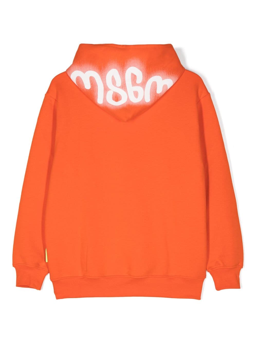 Orange sweatshirt for boys with logo