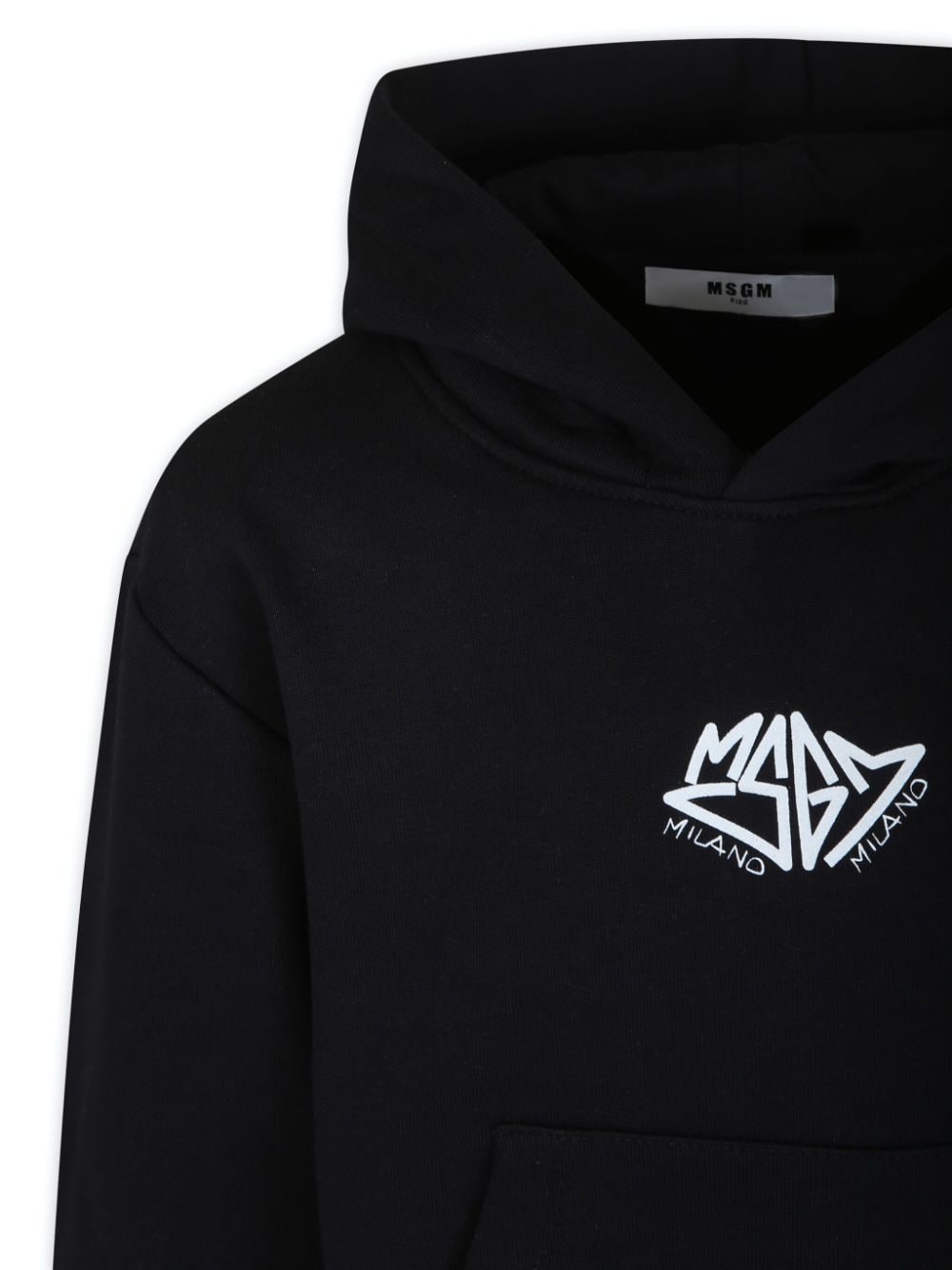 Black sweatshirt for boys with logo