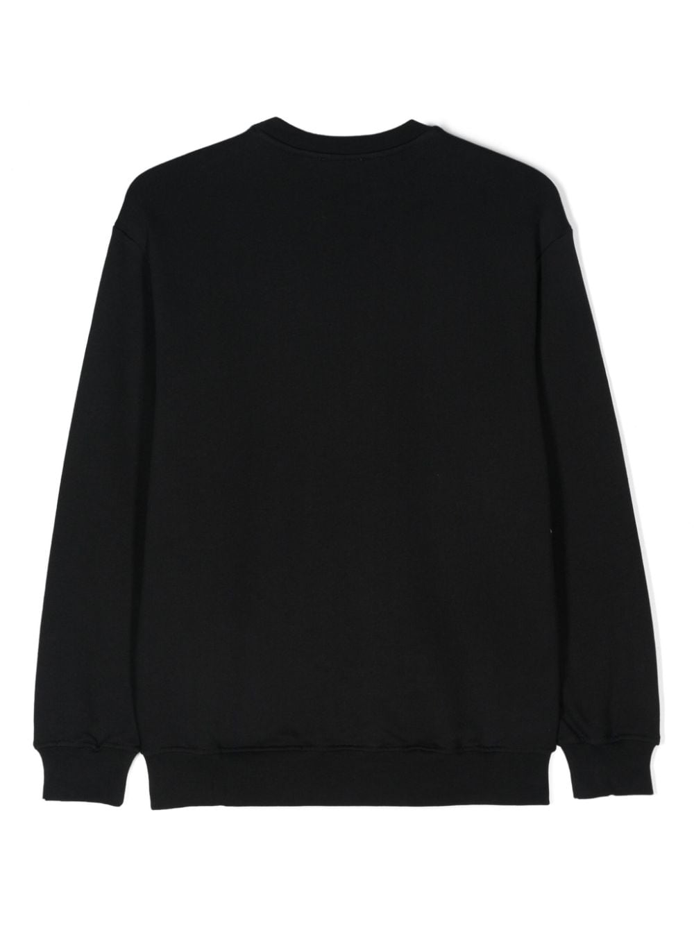 Black sweatshirt for boys with logo