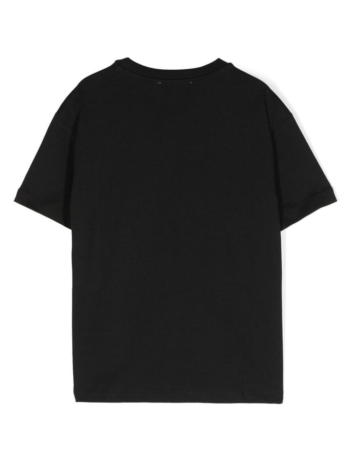 T-shirt per bambino in cotone nera