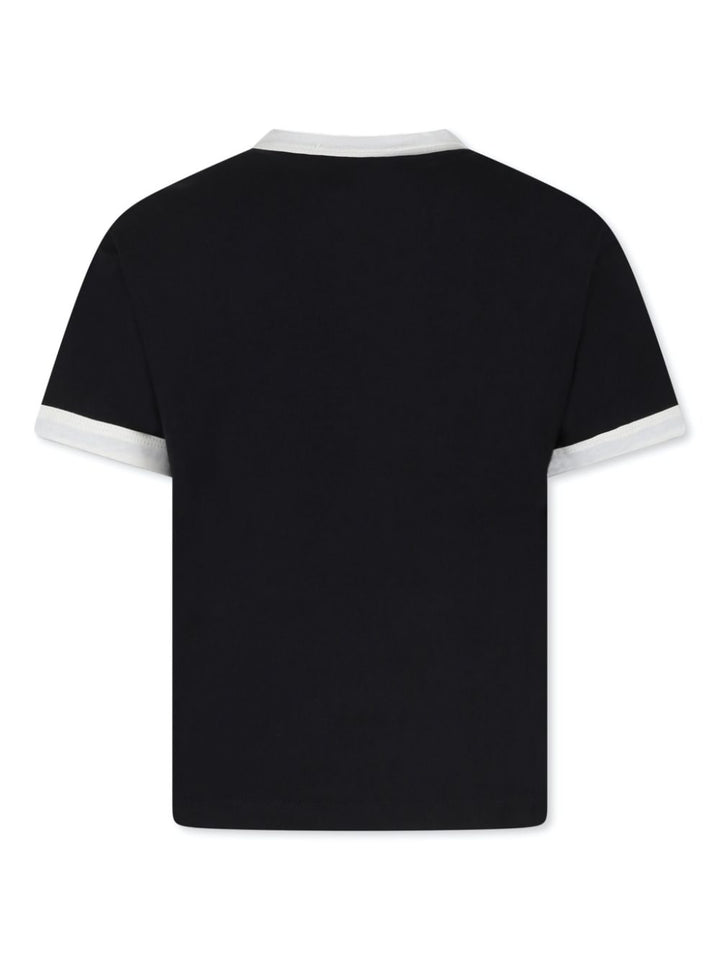 T-shirt per bambino in cotone nera