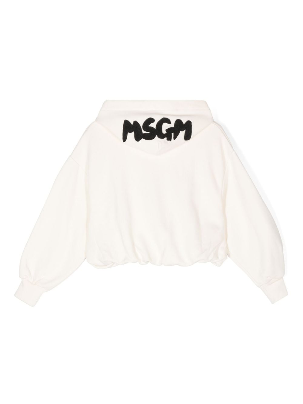 White sweatshirt for girls with logo