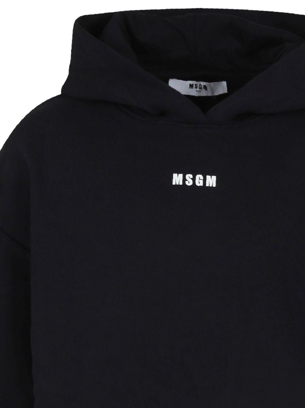 Black sweatshirt for girls with logo