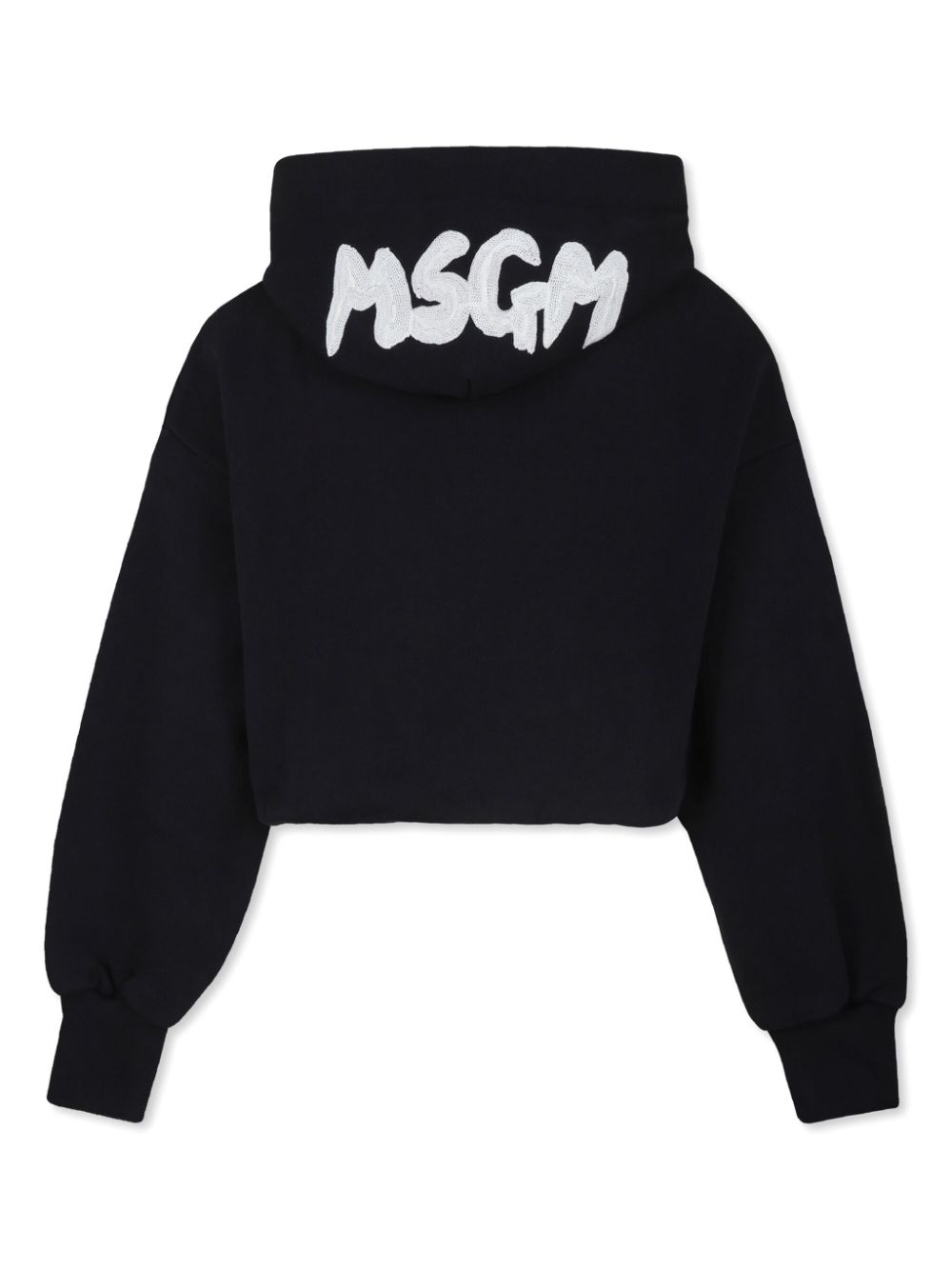 Black sweatshirt for girls with logo