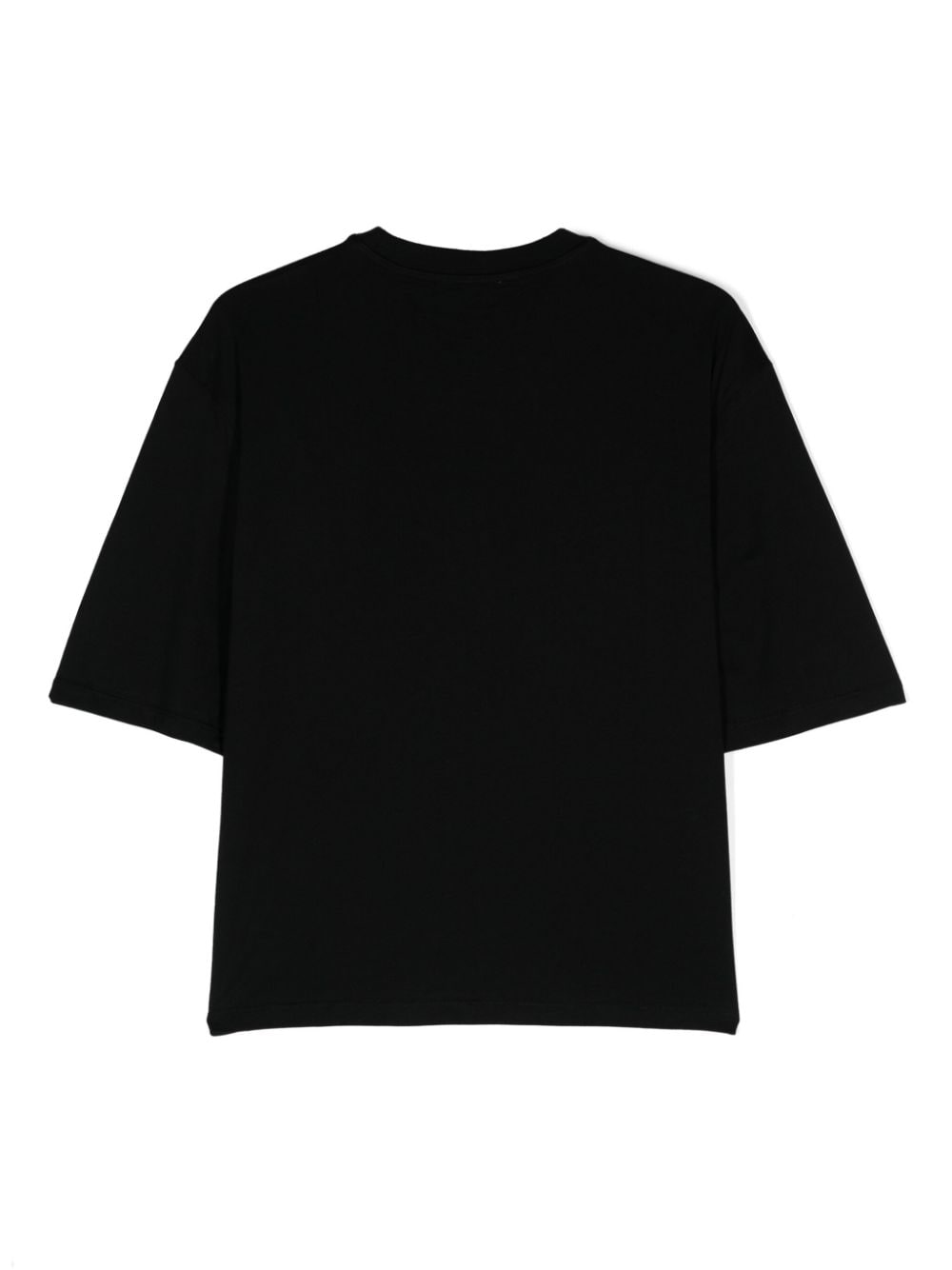 Black cotton t-shirt for girls