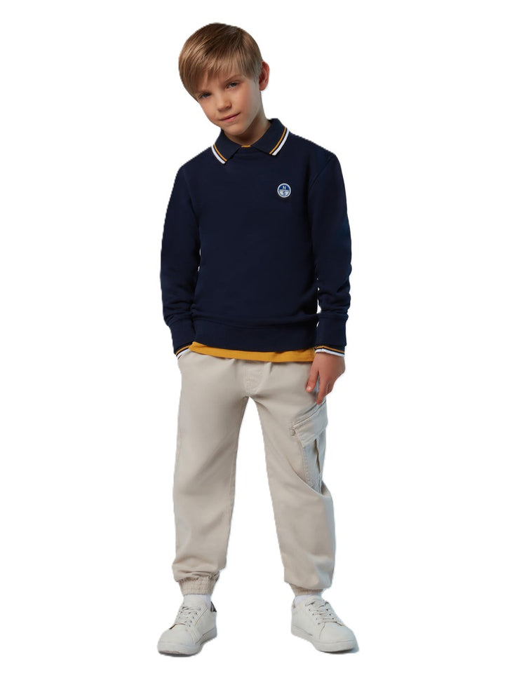 Felpa blu navy per bambino 794460 0802 North Sails Kids 