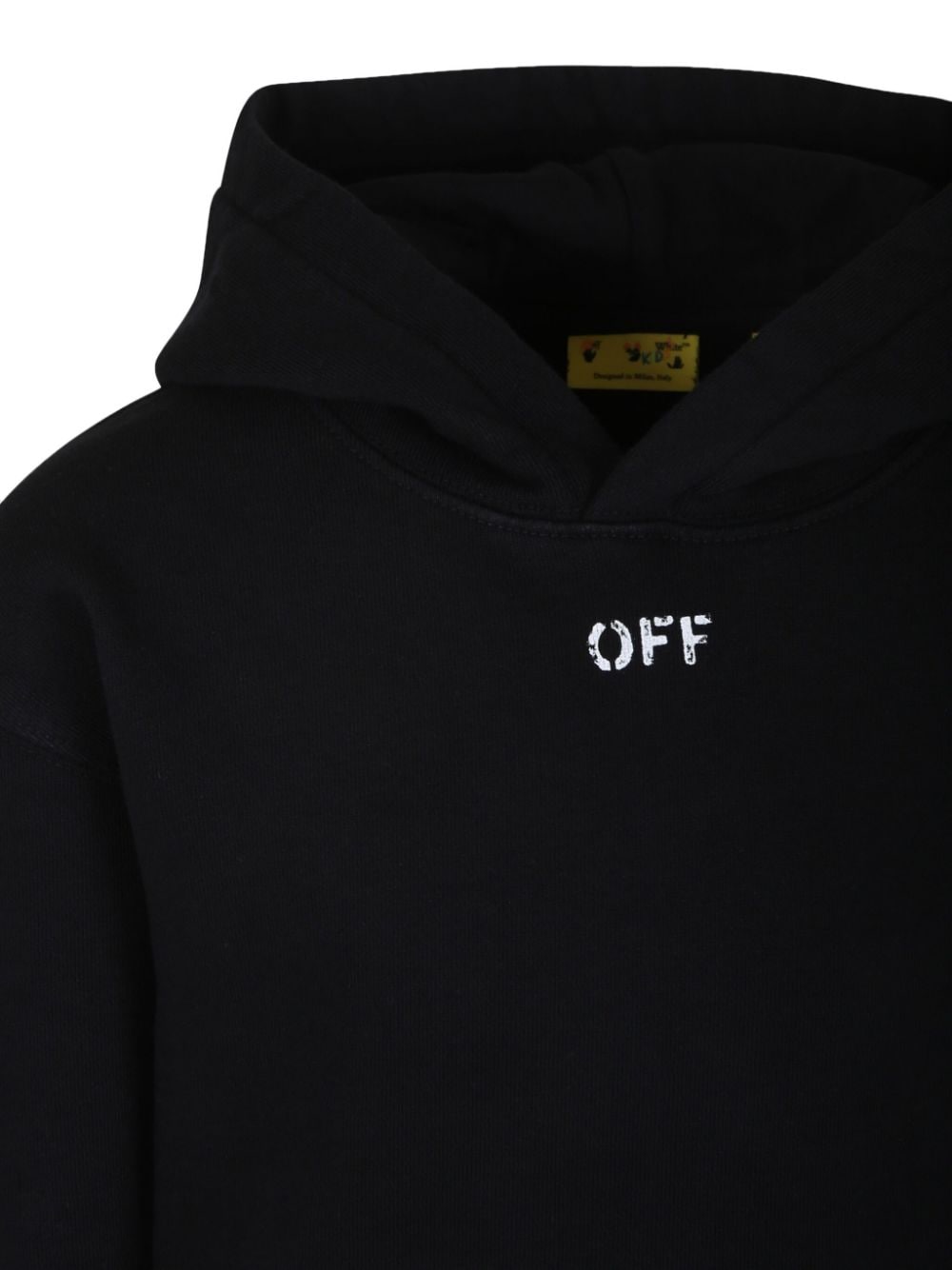 Black sweatshirt for boys with logo