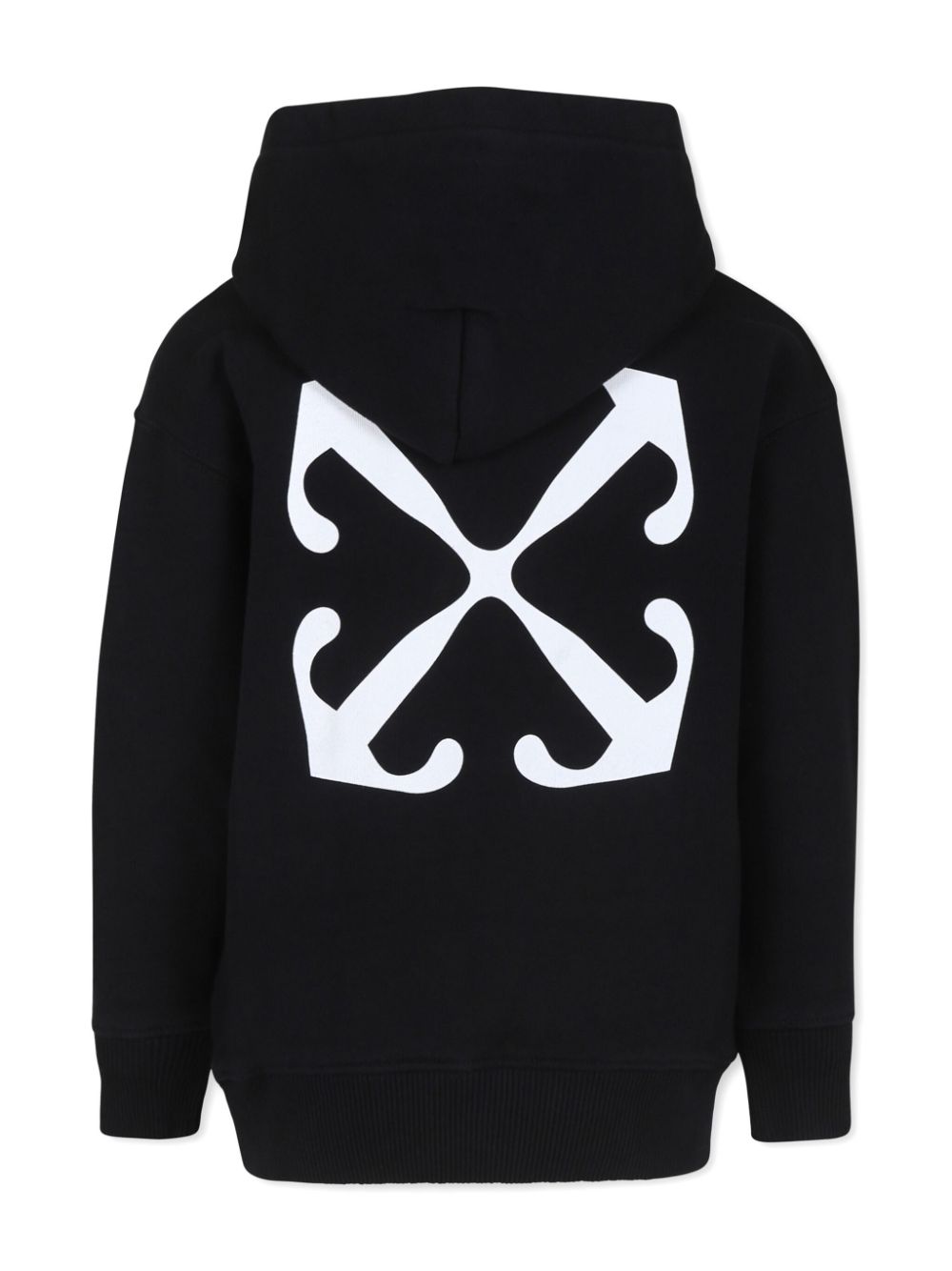 Black sweatshirt for boys with logo