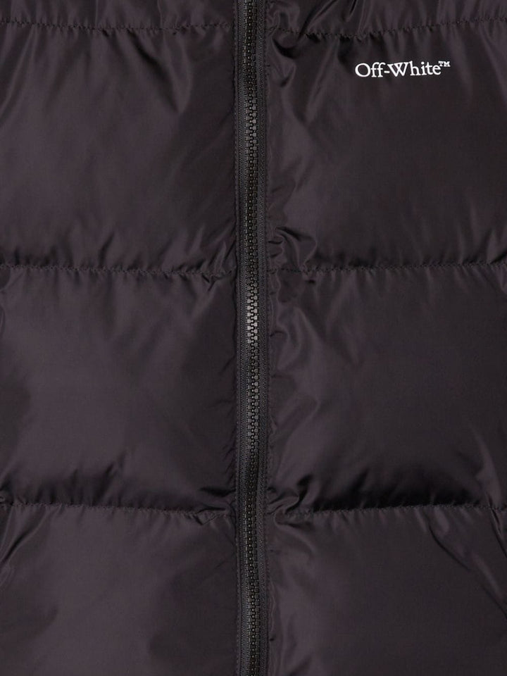 Black nylon jacket for children