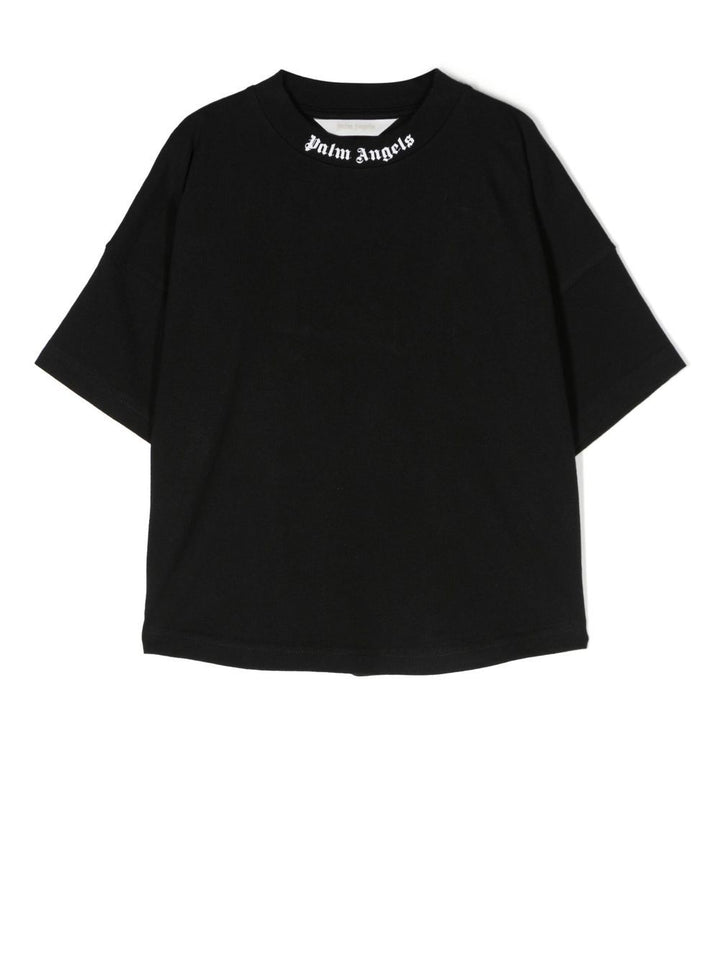 T-shirt per bambino in cotone nero