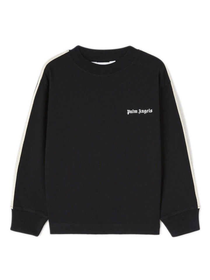 Black cotton sweatshirt for boys