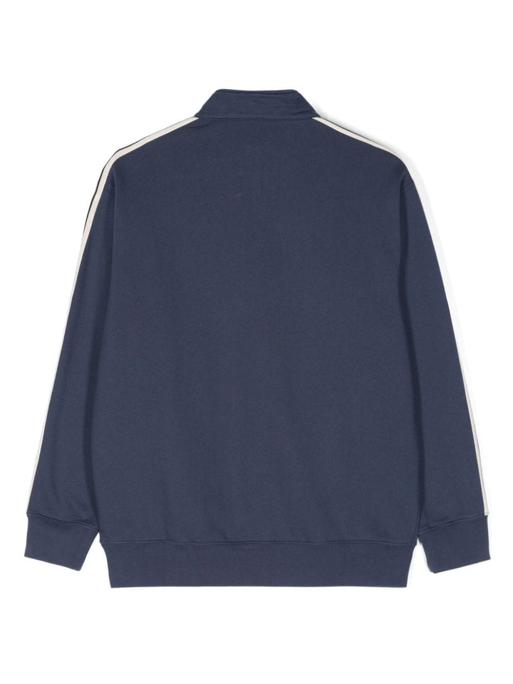 Navy blue sweatshirt for boys with logo