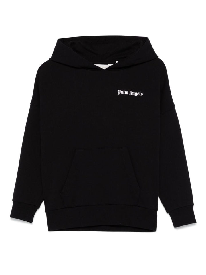 Black sweatshirt for boys with logo