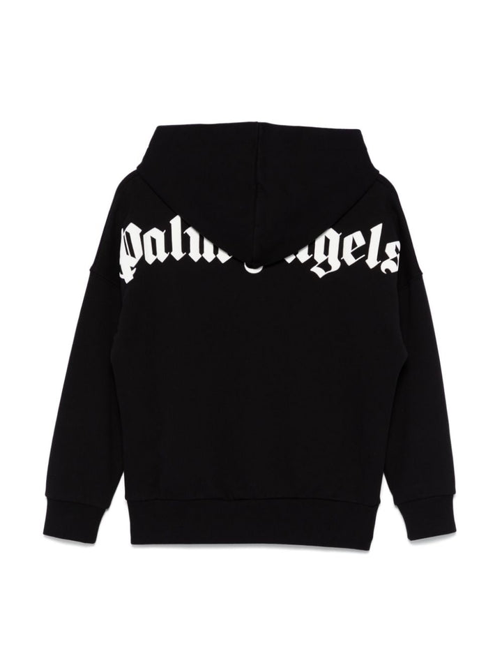 Black sweatshirt for boys with logo