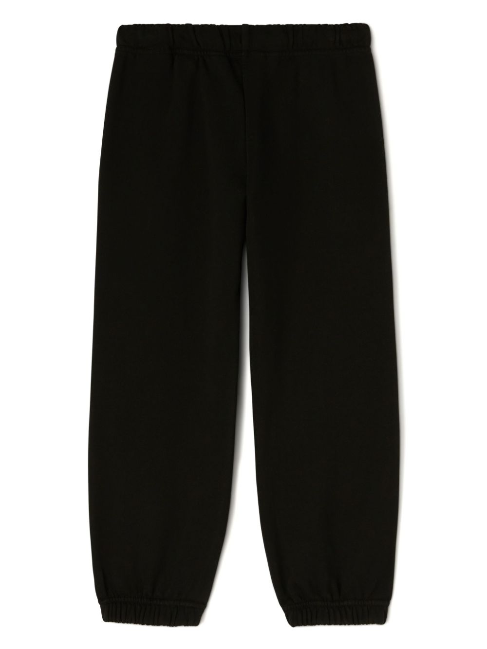 Black trousers for boys with logo