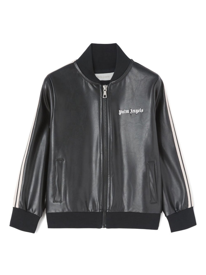 Black jacket for boys with logo