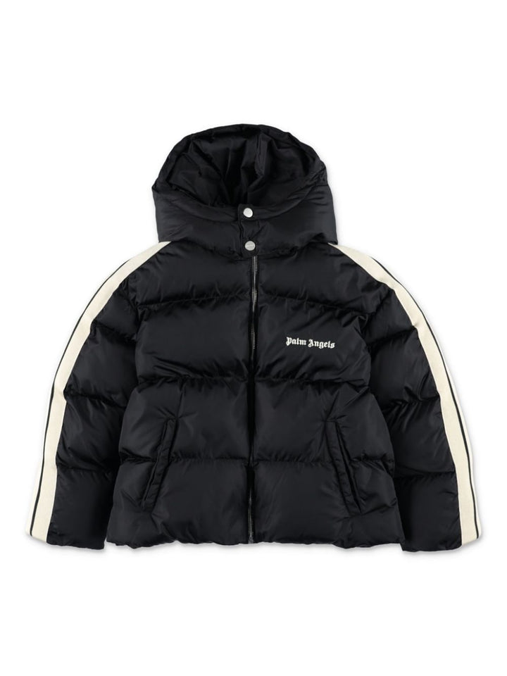 Black polyester jacket for children