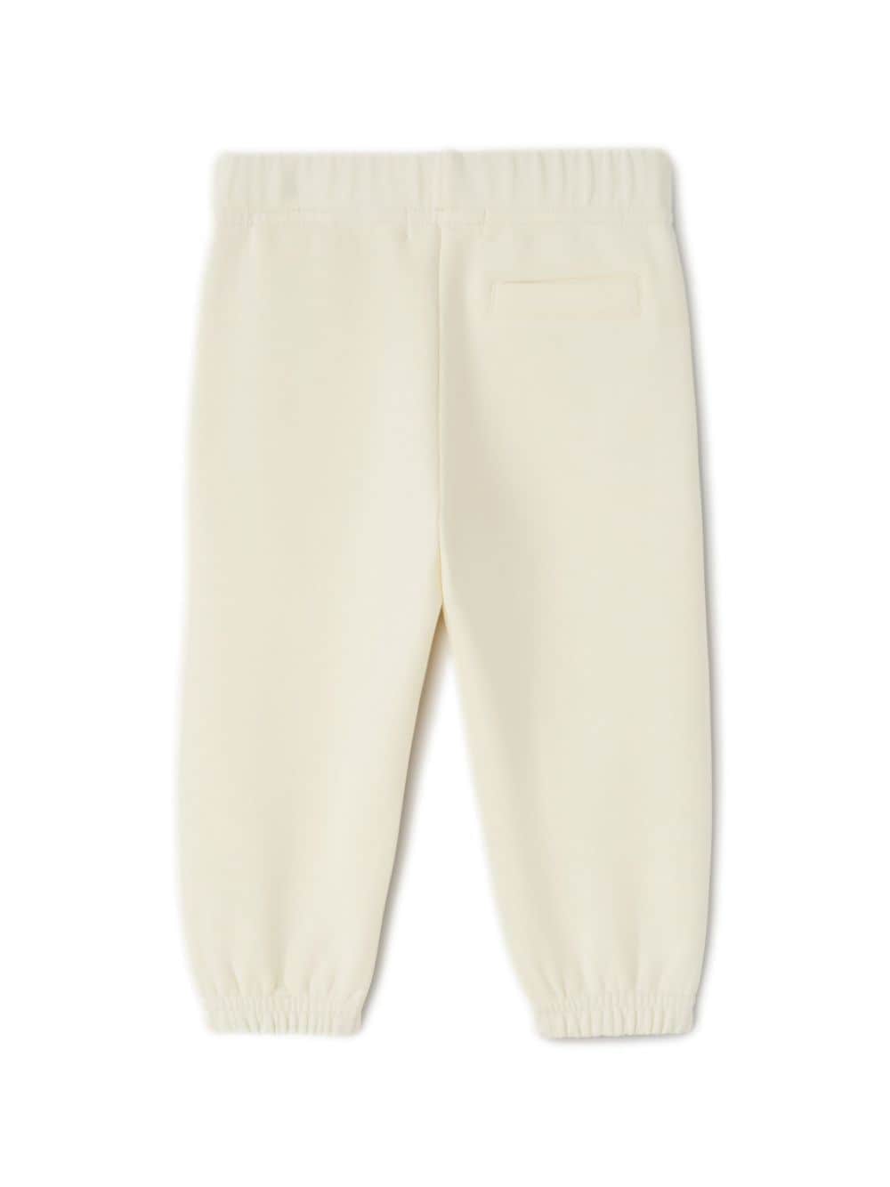 Ivory cotton baby trousers