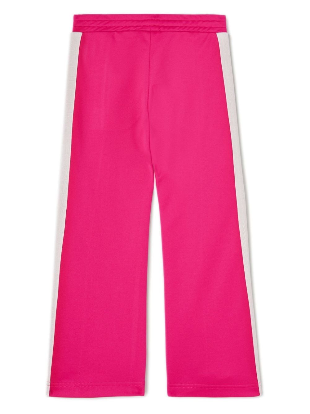 Fuchsia trousers for girls with logo