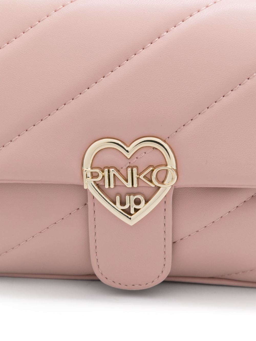 Powder pink bag for girls with logo