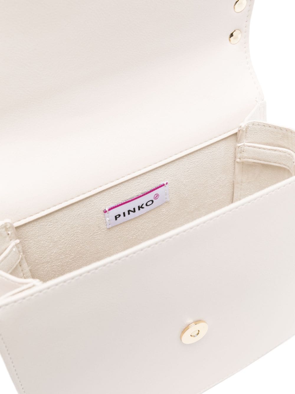 Cream white bag for girls with logo