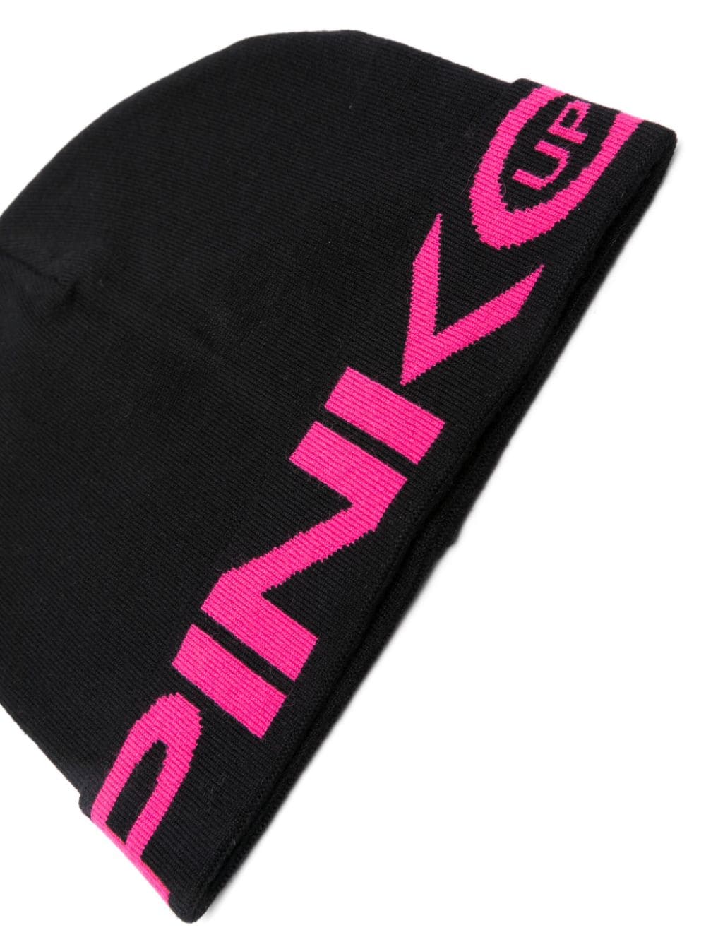 Cappello nero per bambina con logo