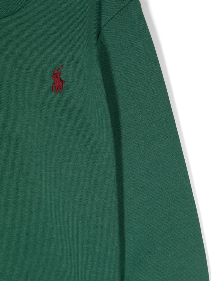 Green baby t-shirt with logo