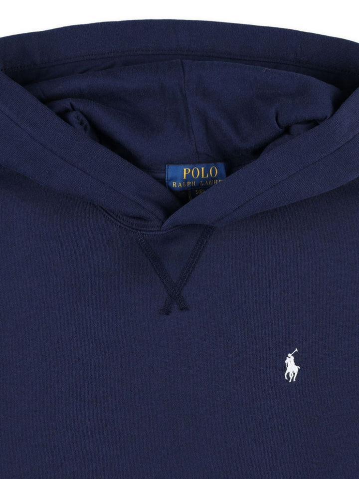 Felpa blu navy per bambino con logo