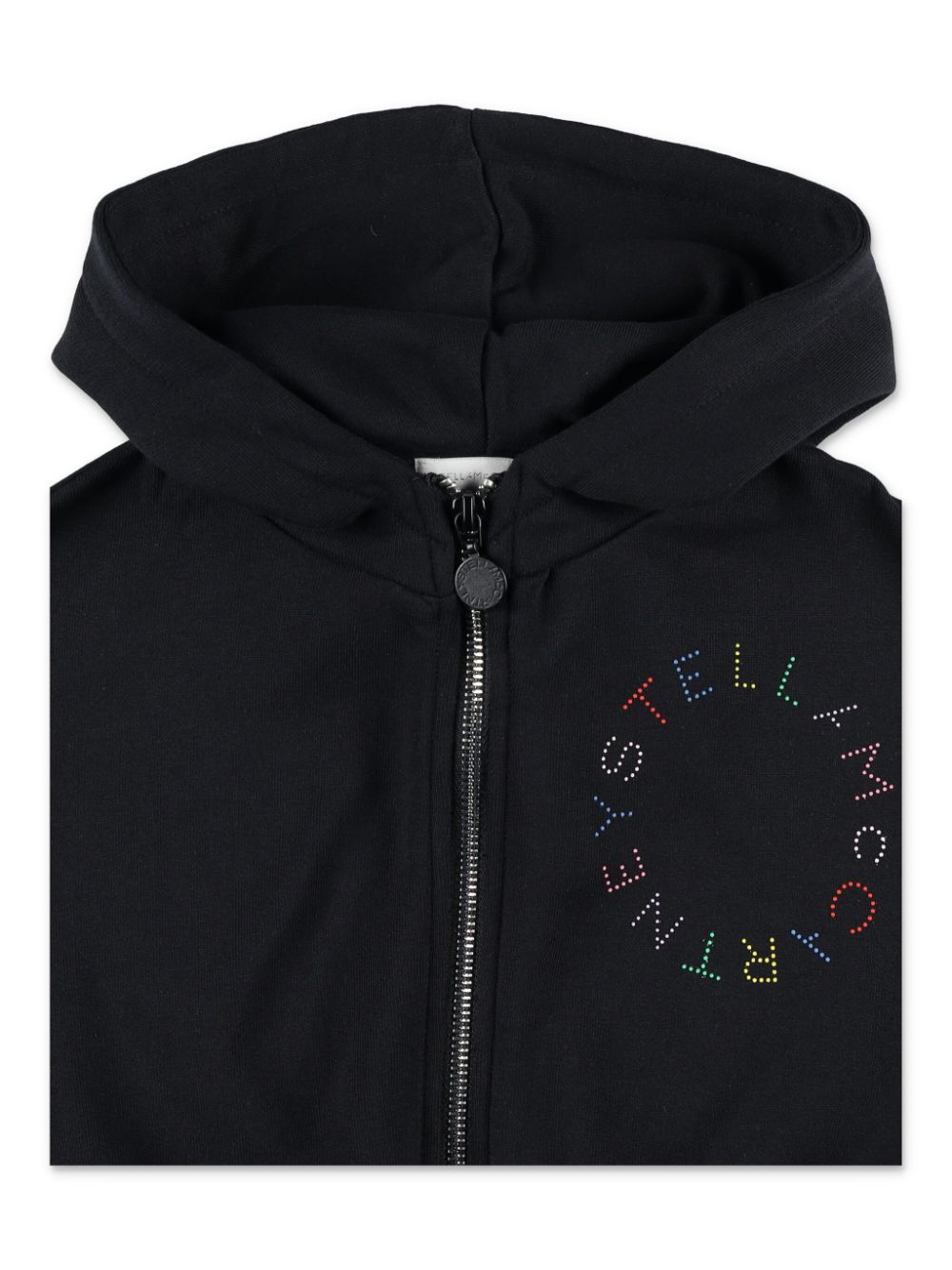 Black sweatshirt for girls with logo