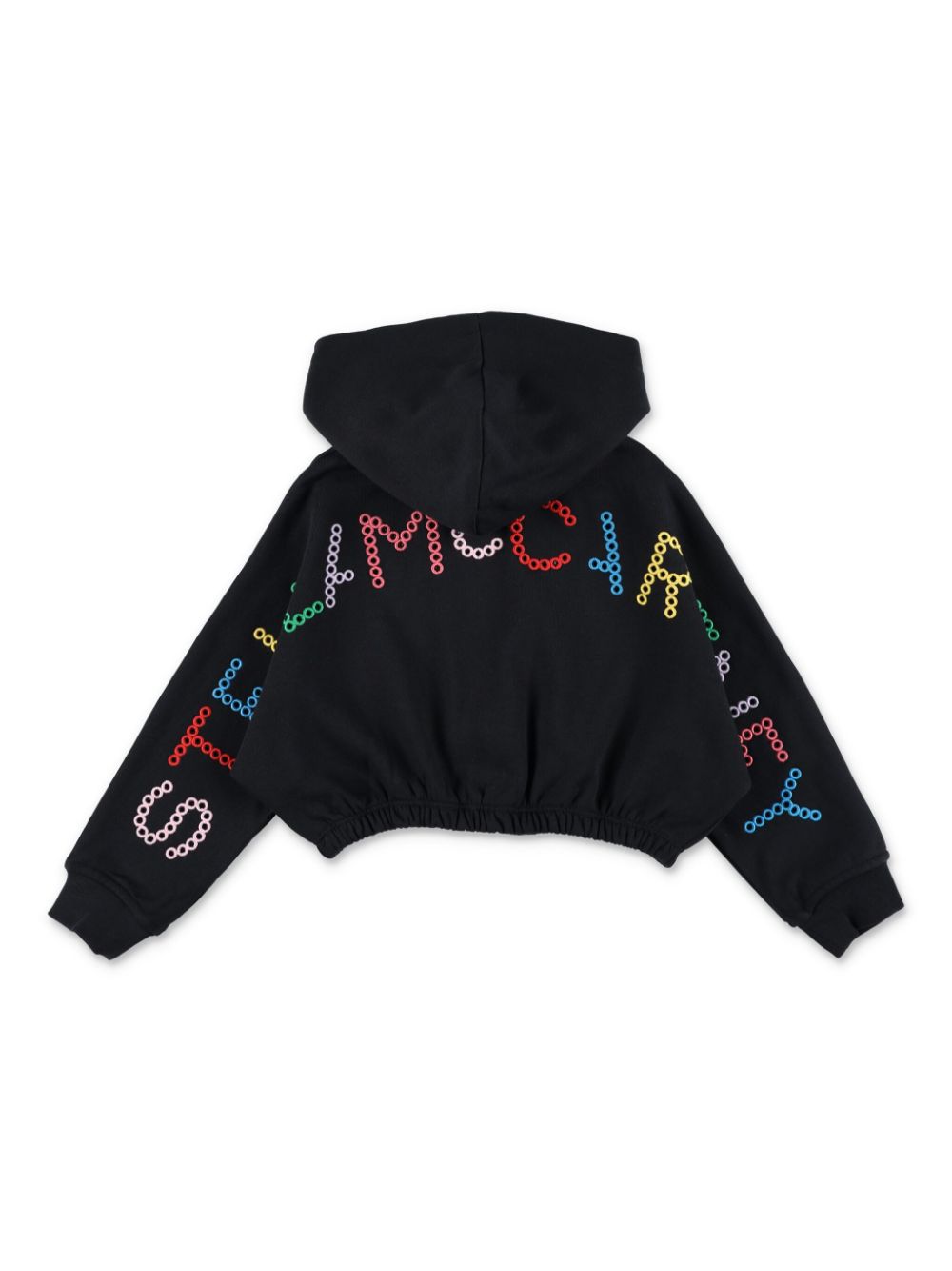 Black sweatshirt for girls with logo