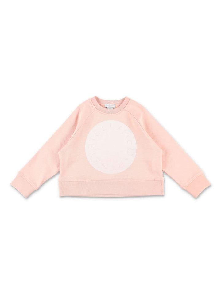 Sweatshirt for girls in powder cotton