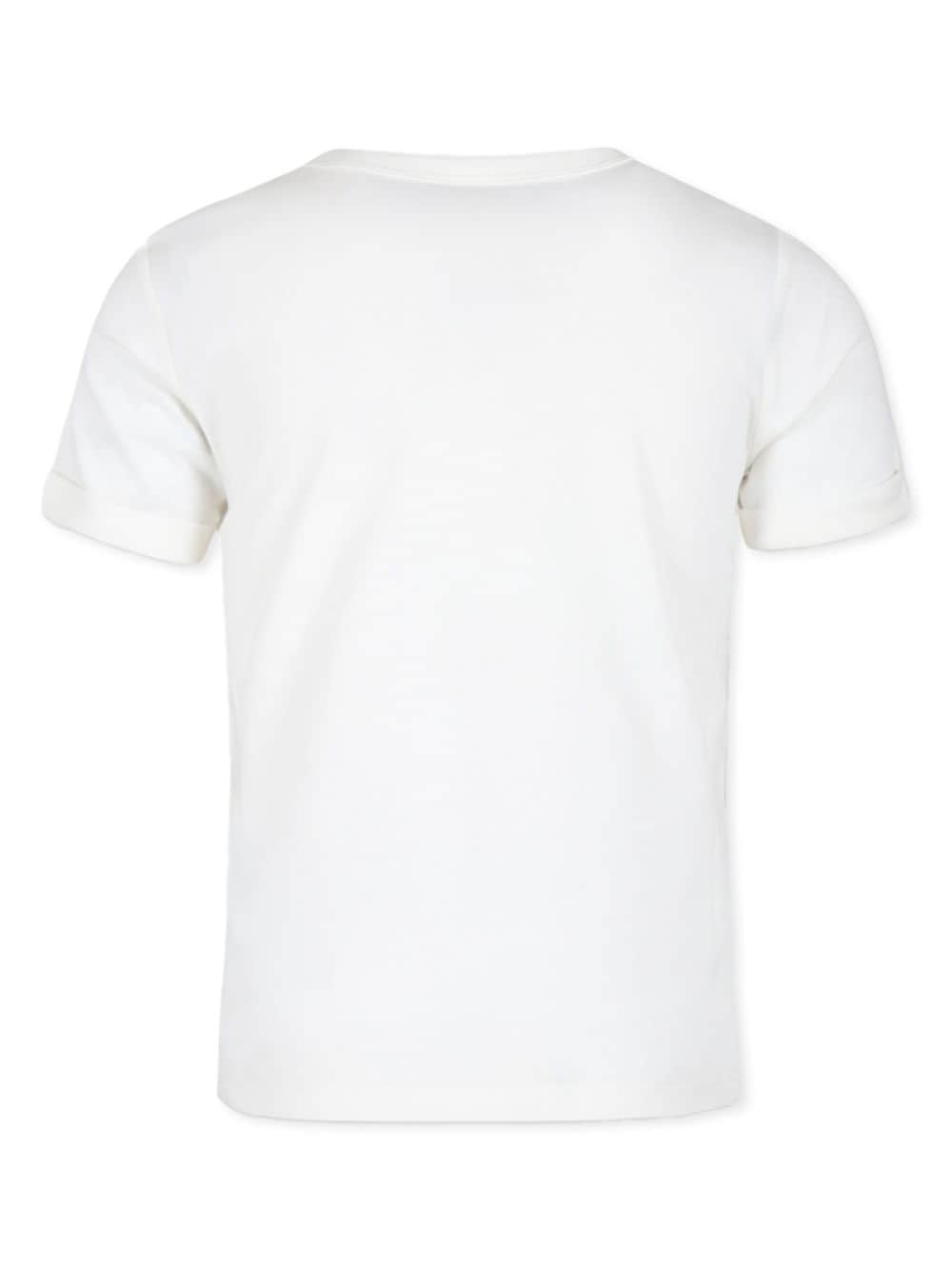 White t-shirt for girls with logo