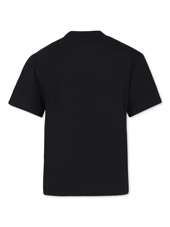 Black t-shirt for girls with logo