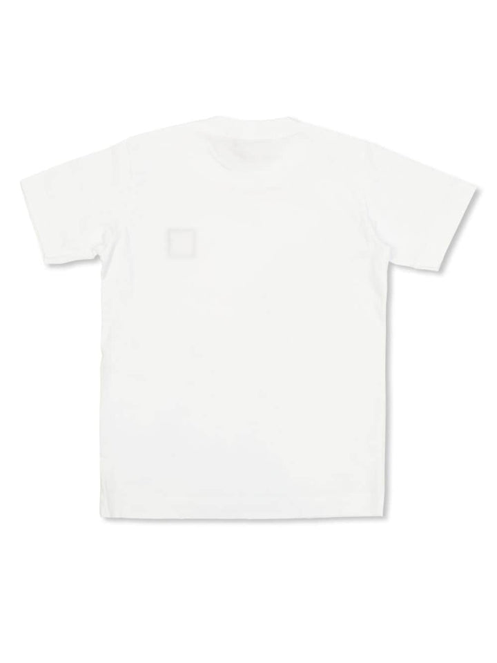 T-shirt per bambino in cotone bianca 811620147 V0001 Stone Island Kids 