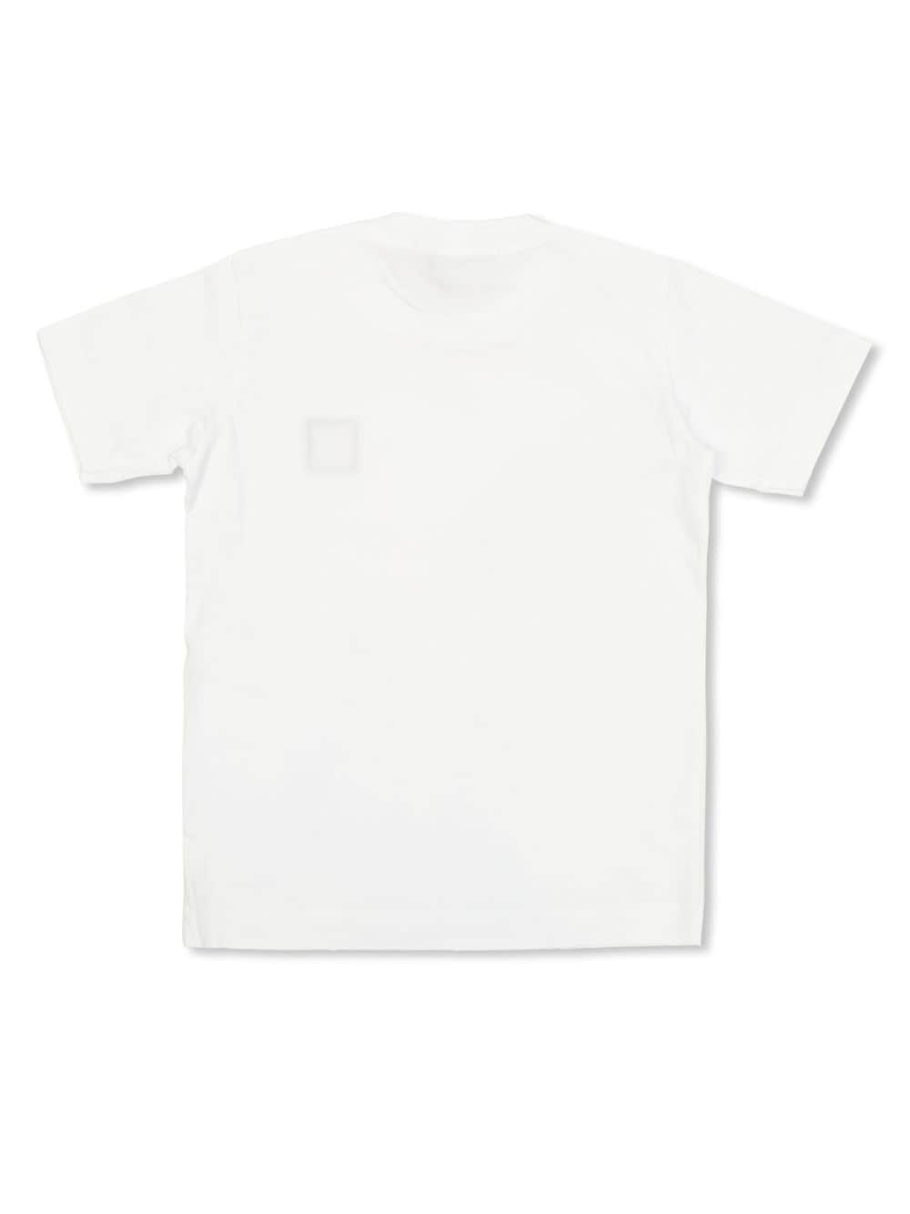 T-shirt per bambino in cotone bianca 811620147 V0001 Stone Island Kids 