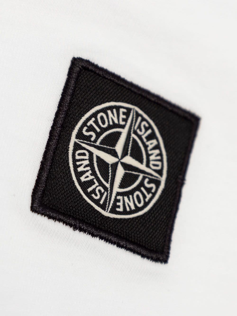 T-shirt per bambino in cotone bianca 811620147 V0001 Stone Island Kids 