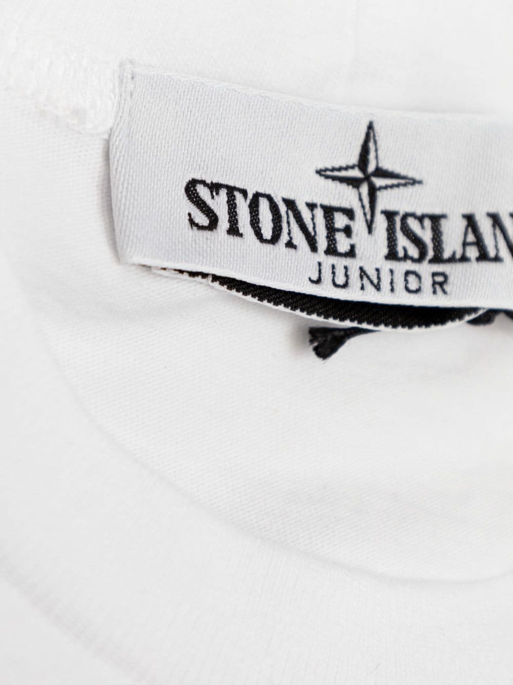 T-shirt per bambino in cotone bianca 811620147 V0001 Stone Island Kids 